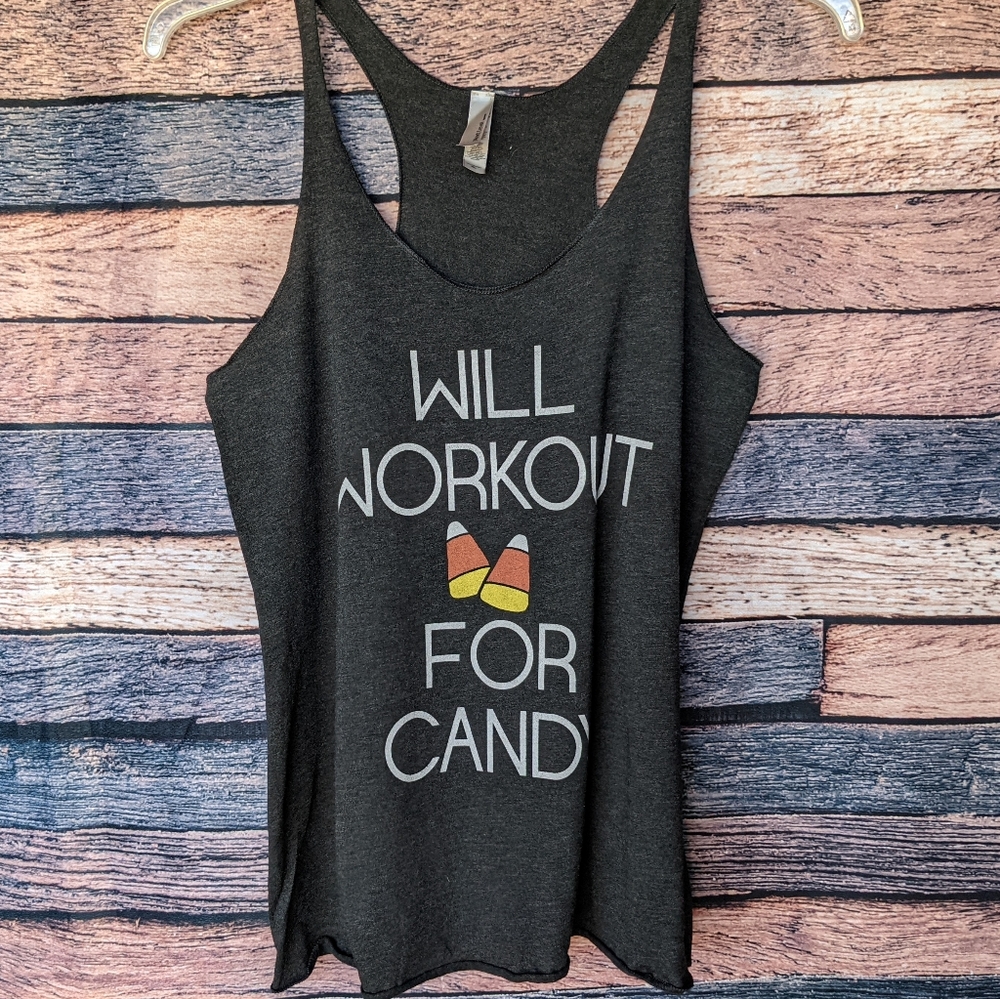 Will Work Out For Candy Corn Tank